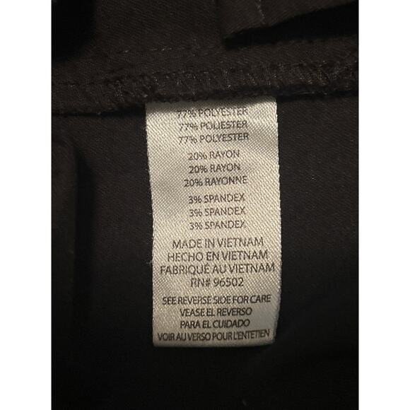 VGUC Helping Hands Black Scrub Top Pockets 3% Spandex Size Medium - Picture 6 of 8